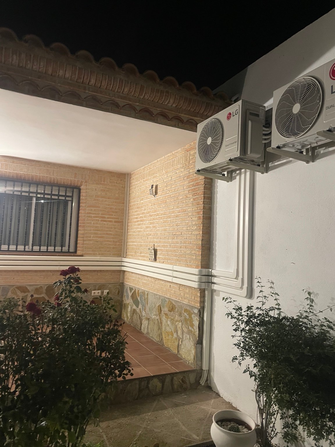 Instalación exterior de equipos de climatización